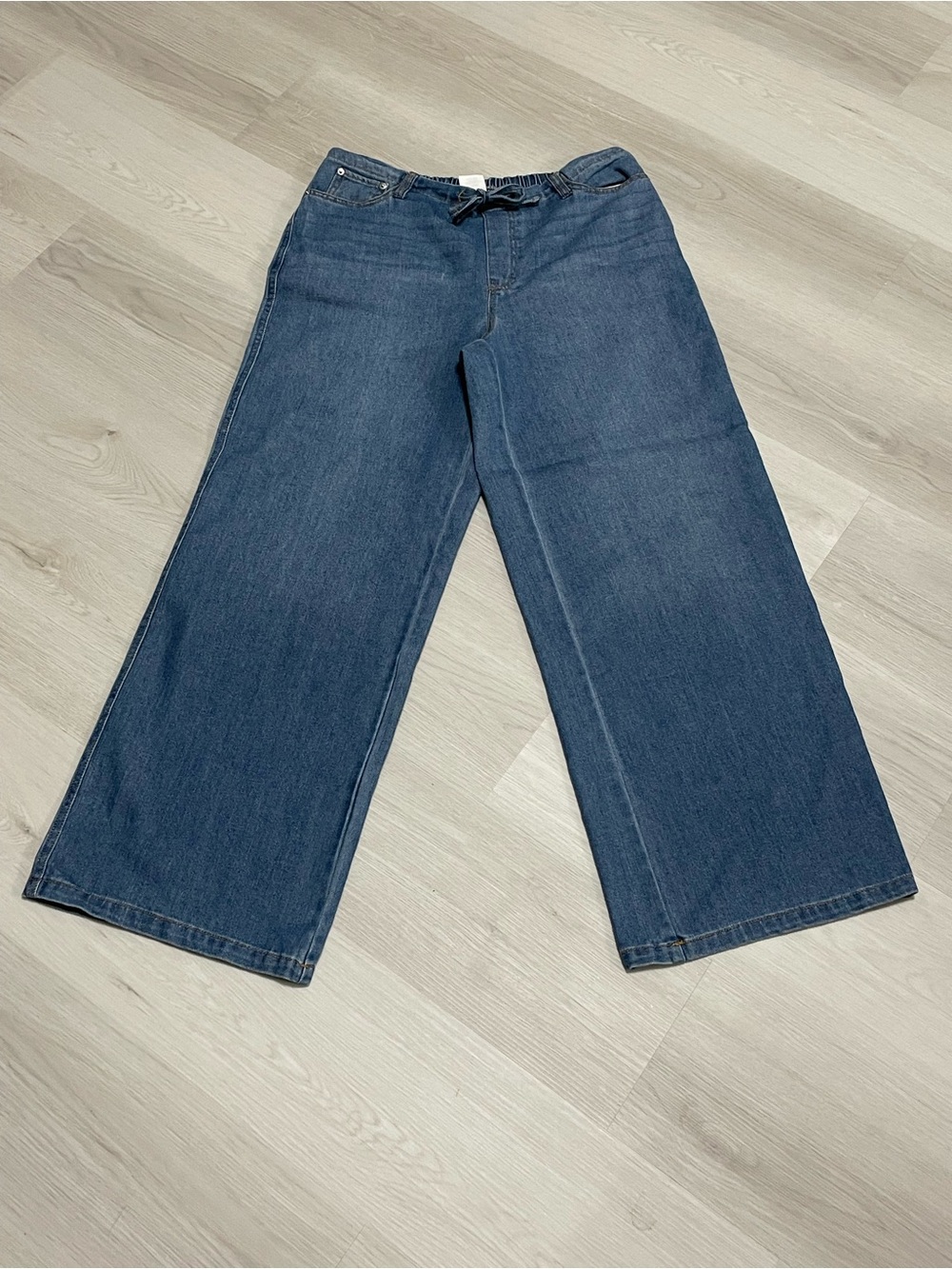 No Boundaries Dark Blue Wide Leg Jeans